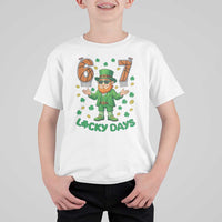 67 Basketball St Patricks Day T Shirt For Kid Funny Six Seven Leprechaun Meme