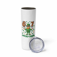 67 Basketball St Patricks Day Skinny Tumbler Funny Six Seven Leprechaun Meme