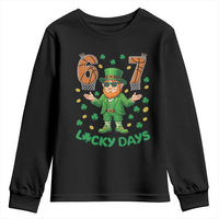 67 Basketball St Patricks Day Youth Sweatshirt Funny Six Seven Leprechaun Meme