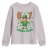 67 Basketball St Patricks Day Youth Sweatshirt Funny Six Seven Leprechaun Meme