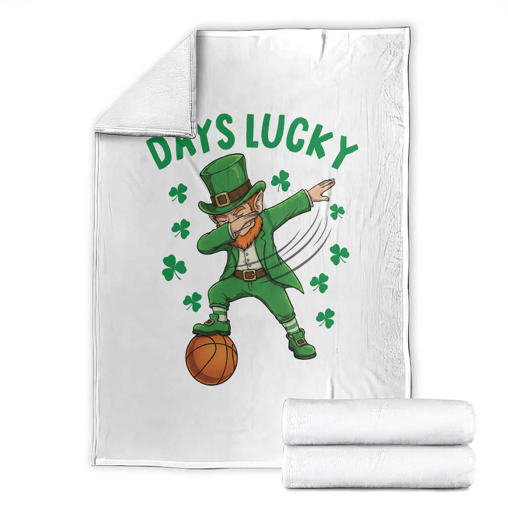 Funny Dabbing Leprechaun St Patricks Day Throw Blanket Days Lucky
