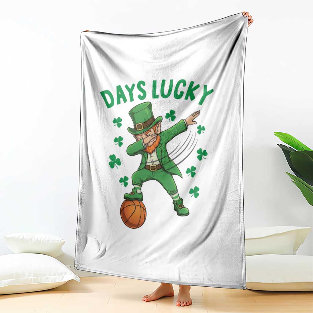 Funny Dabbing Leprechaun St Patricks Day Throw Blanket Days Lucky