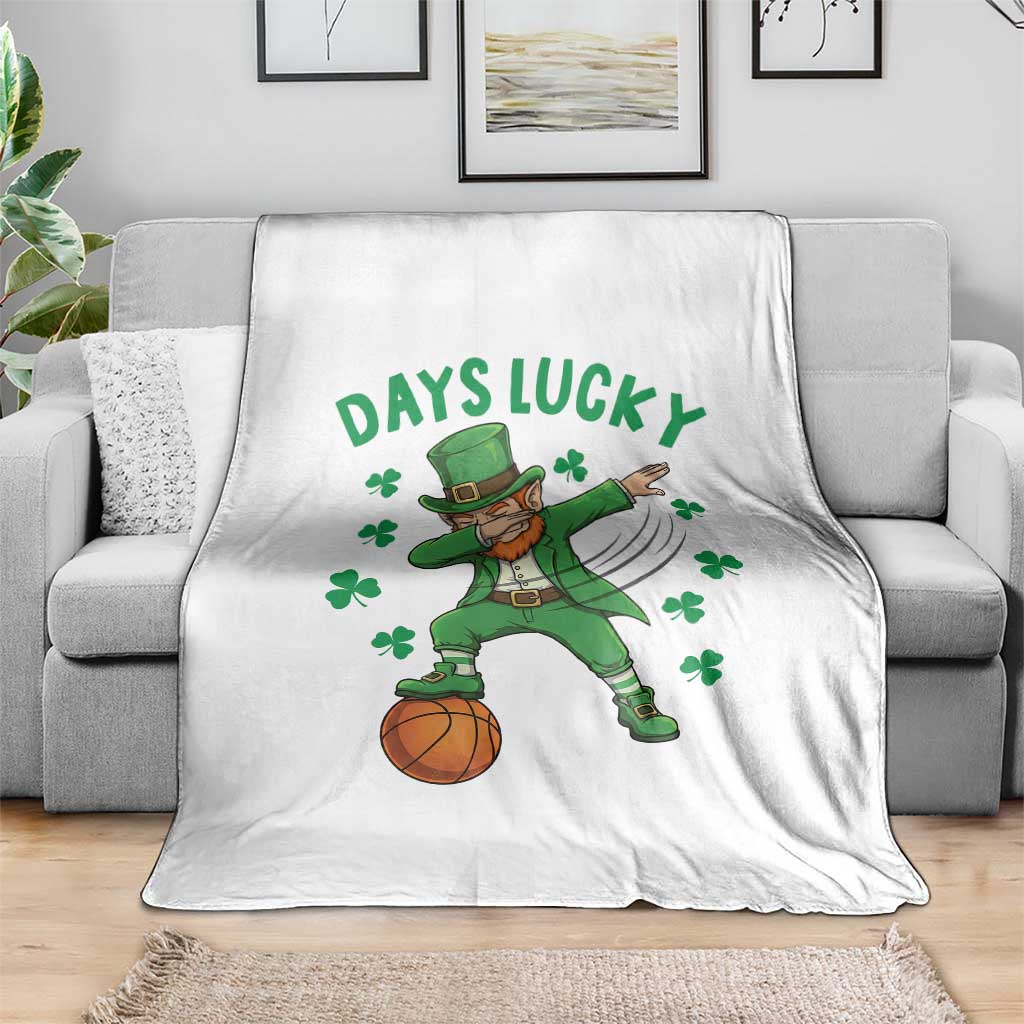 Funny Dabbing Leprechaun St Patricks Day Throw Blanket Days Lucky