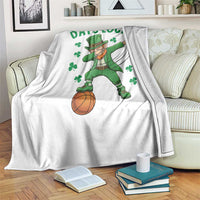 Funny Dabbing Leprechaun St Patricks Day Throw Blanket Days Lucky