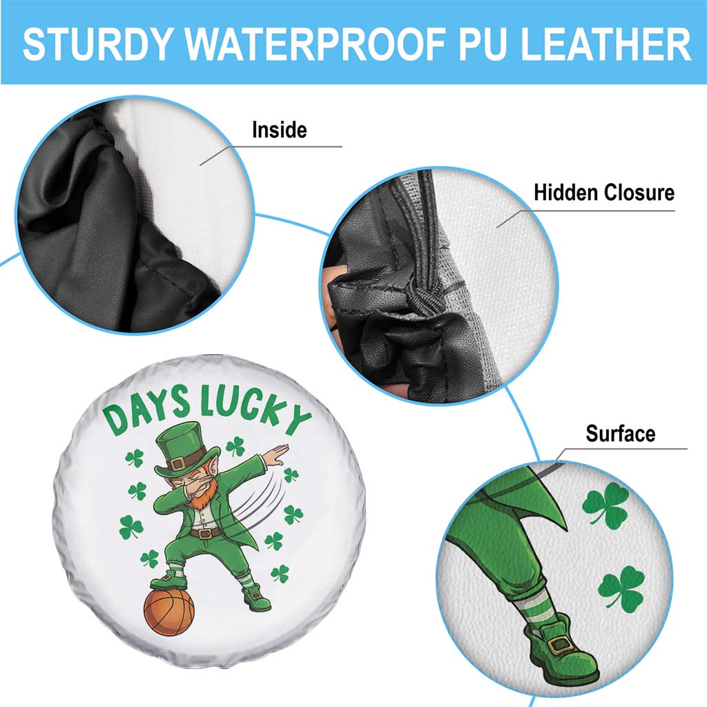 Funny Dabbing Leprechaun St Patricks Day Spare Tire Cover Days Lucky
