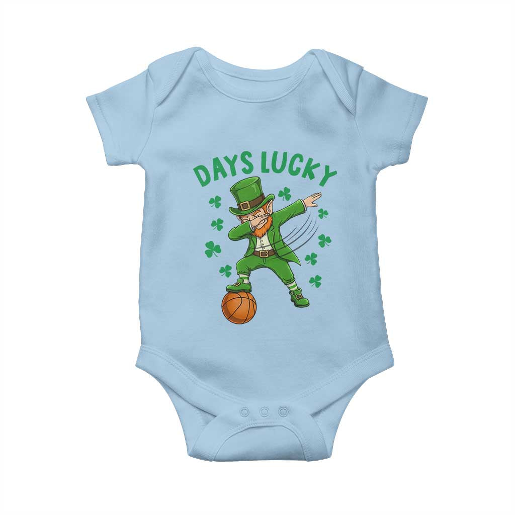 Funny Dabbing Leprechaun St Patricks Day Baby Onesie Days Lucky