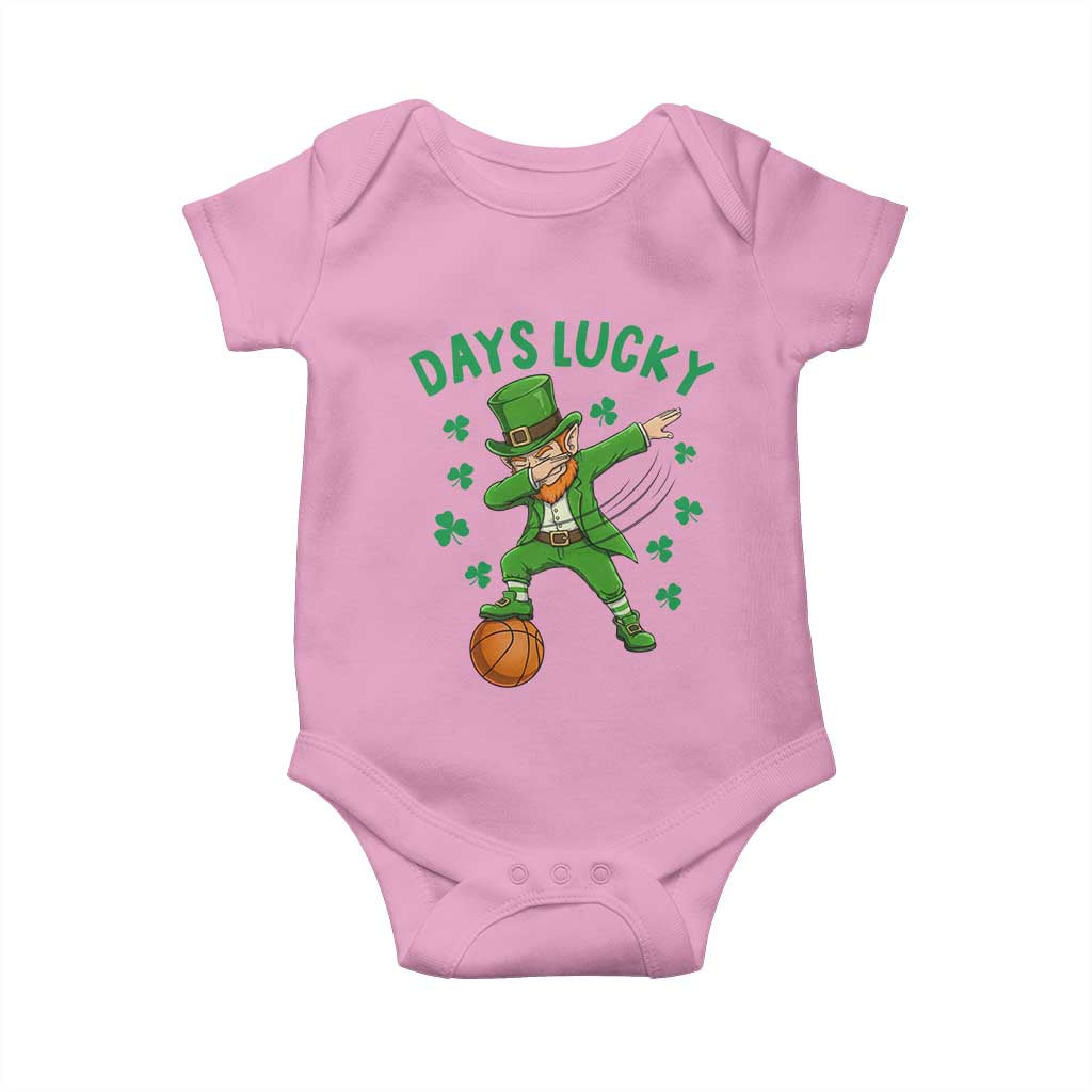 Funny Dabbing Leprechaun St Patricks Day Baby Onesie Days Lucky
