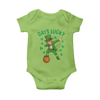 Funny Dabbing Leprechaun St Patricks Day Baby Onesie Days Lucky