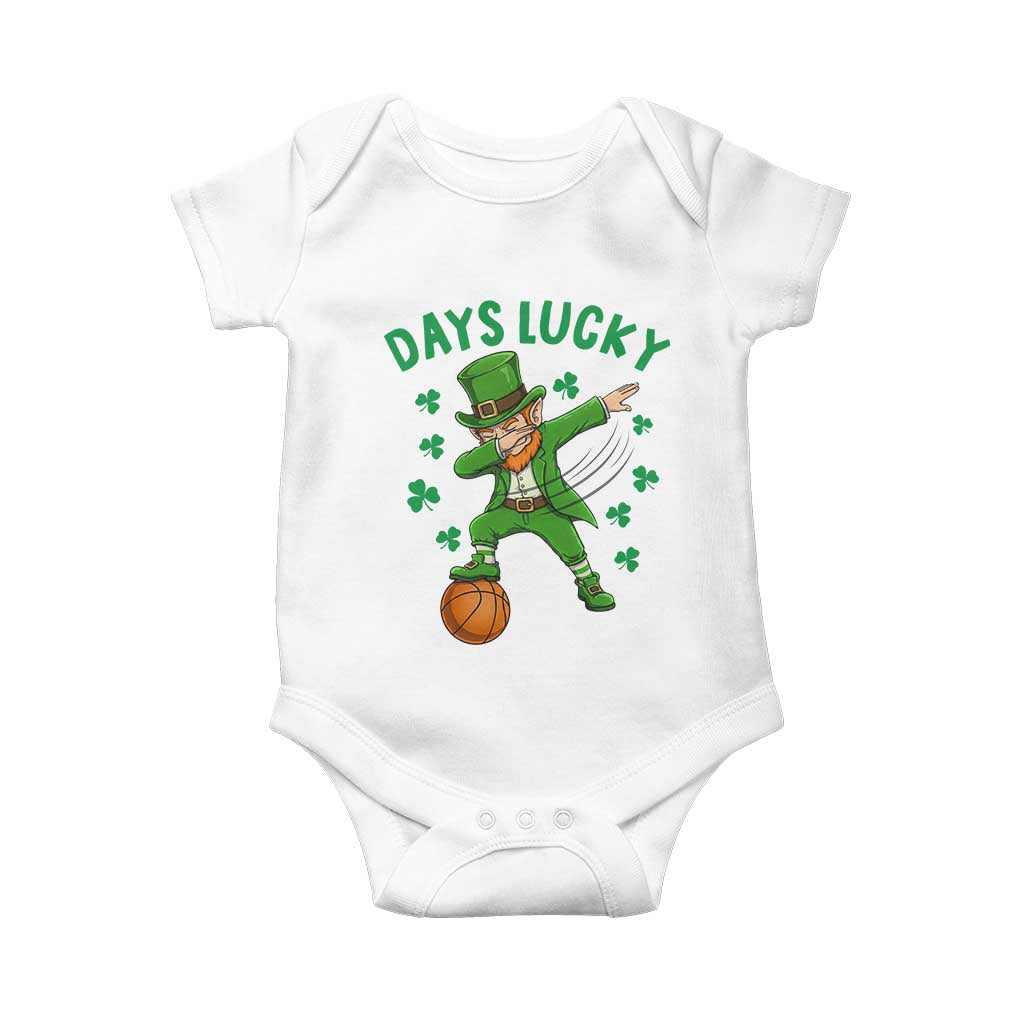 Funny Dabbing Leprechaun St Patricks Day Baby Onesie Days Lucky