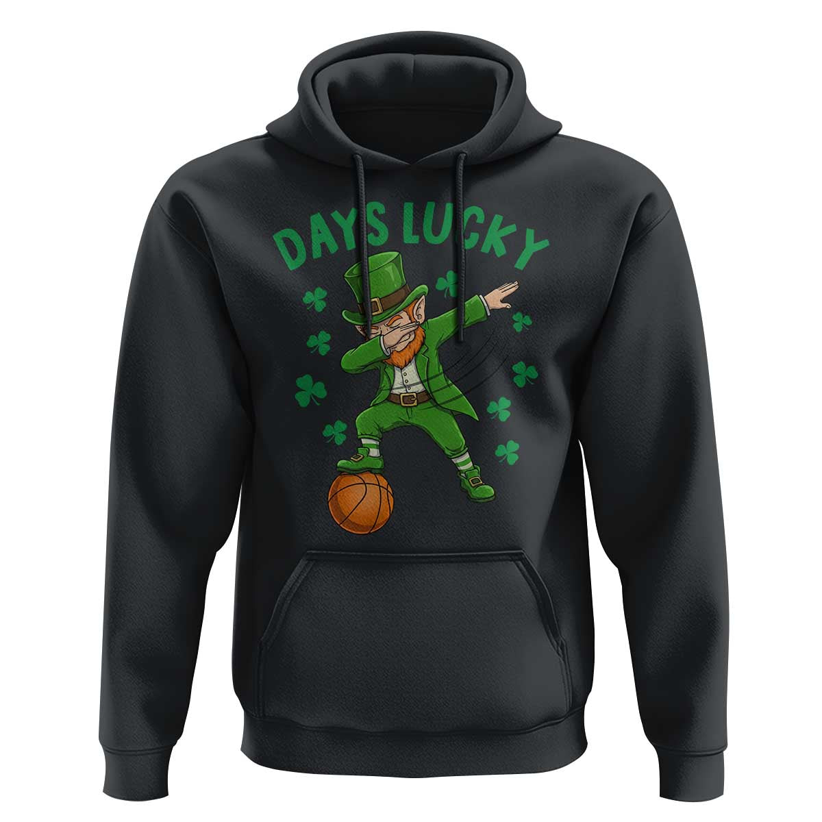 Funny Dabbing Leprechaun St Patricks Day Hoodie Days Lucky