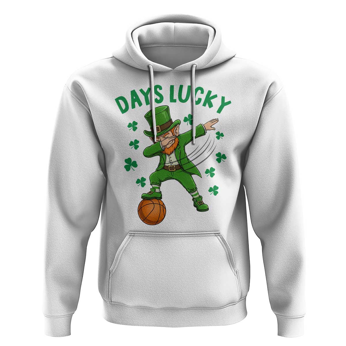 Funny Dabbing Leprechaun St Patricks Day Hoodie Days Lucky