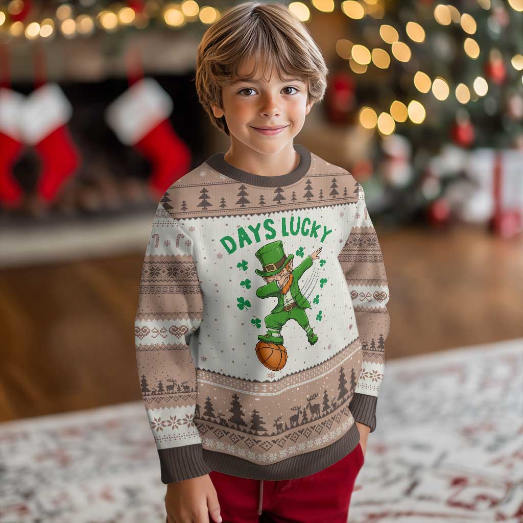 Funny Dabbing Leprechaun St Patricks Day Ugly Christmas Sweater Days Lucky