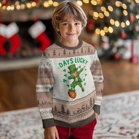 Funny Dabbing Leprechaun St Patricks Day Ugly Christmas Sweater Days Lucky