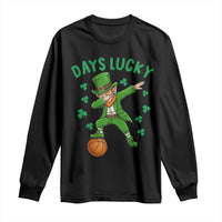 Funny Dabbing Leprechaun St Patricks Day Long Sleeve Shirt Days Lucky
