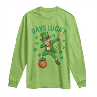 Funny Dabbing Leprechaun St Patricks Day Long Sleeve Shirt Days Lucky