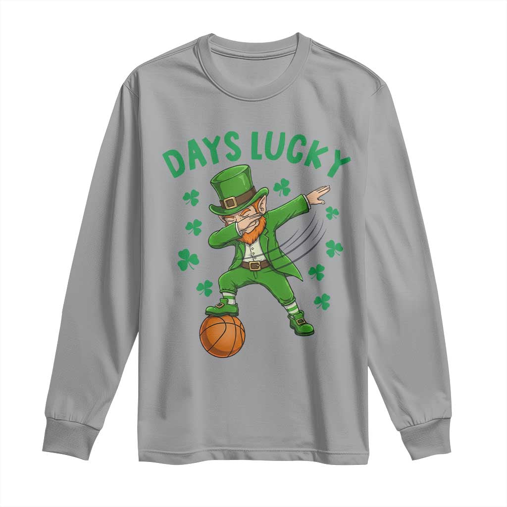 Funny Dabbing Leprechaun St Patricks Day Long Sleeve Shirt Days Lucky