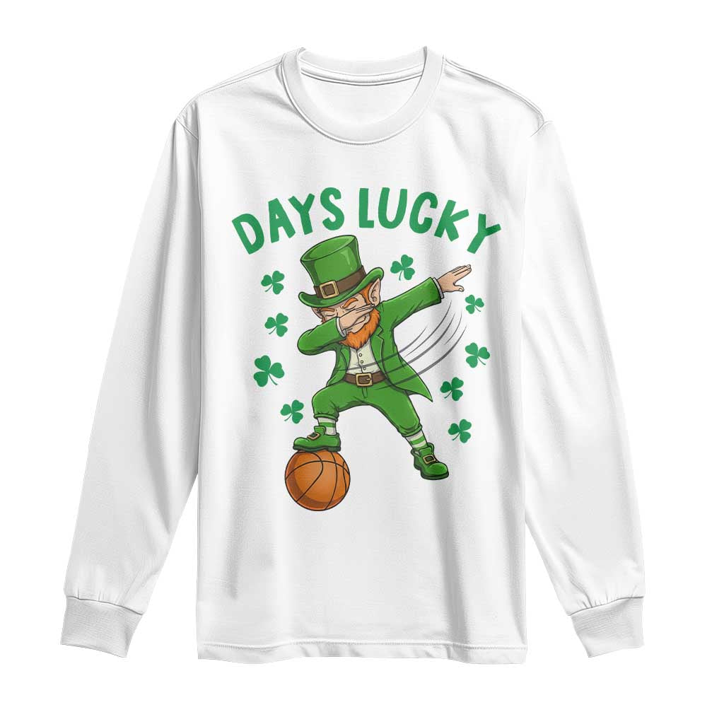 Funny Dabbing Leprechaun St Patricks Day Long Sleeve Shirt Days Lucky