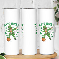 Funny Dabbing Leprechaun St Patricks Day Skinny Tumbler Days Lucky