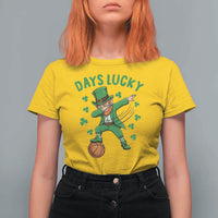 Funny Dabbing Leprechaun St Patricks Day T Shirt For Women Days Lucky