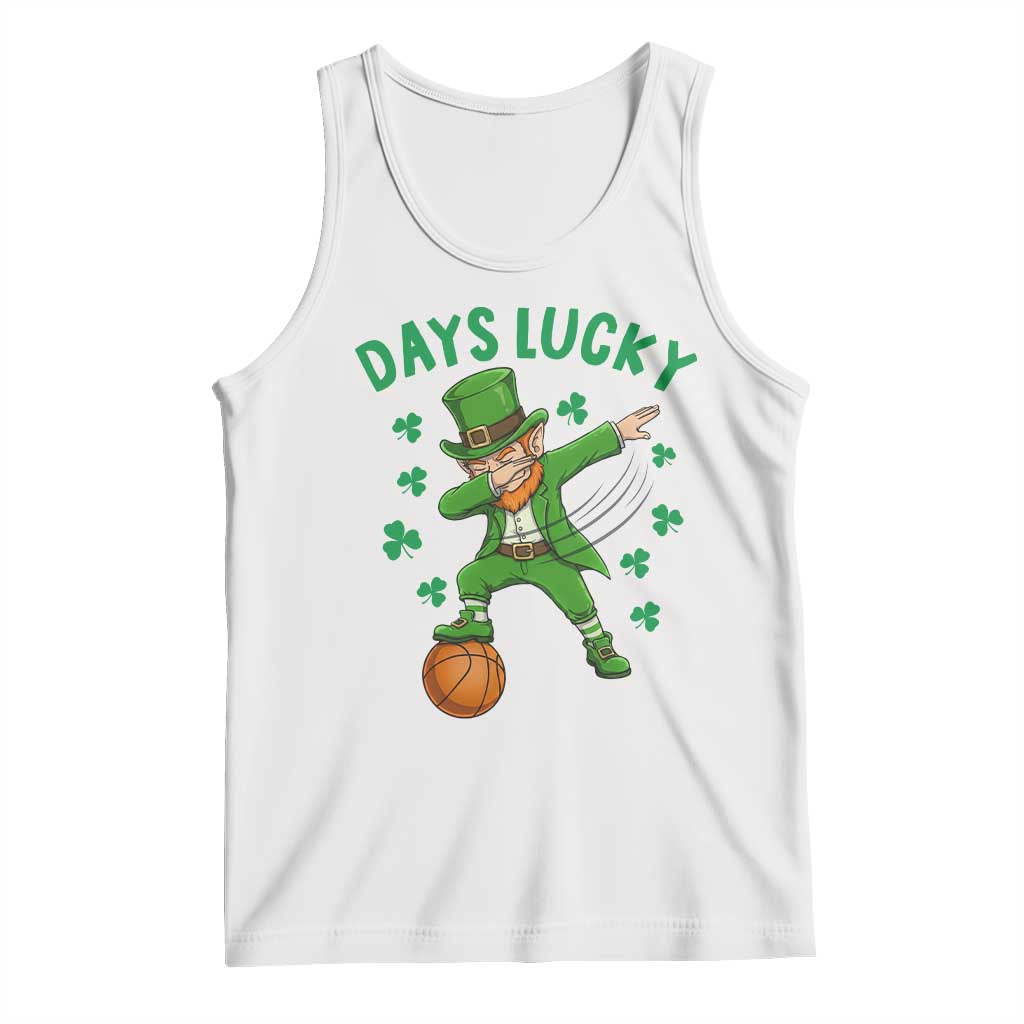 Funny Dabbing Leprechaun St Patricks Day Tank Top Days Lucky