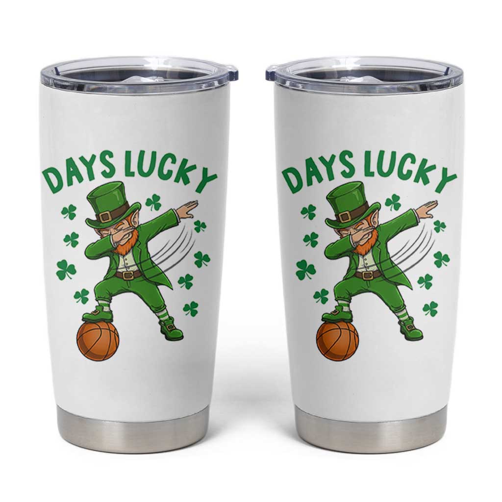 Funny Dabbing Leprechaun St Patricks Day Tumbler Cup Days Lucky