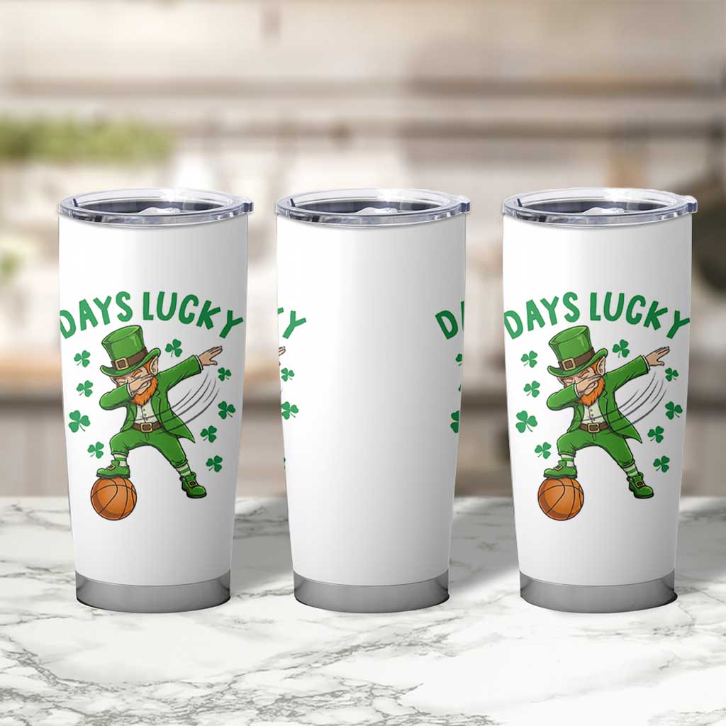 Funny Dabbing Leprechaun St Patricks Day Tumbler Cup Days Lucky