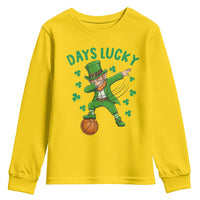 Funny Dabbing Leprechaun St Patricks Day Youth Sweatshirt Days Lucky