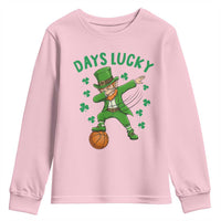 Funny Dabbing Leprechaun St Patricks Day Youth Sweatshirt Days Lucky