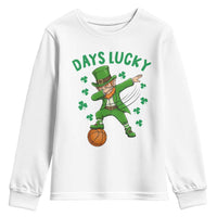 Funny Dabbing Leprechaun St Patricks Day Youth Sweatshirt Days Lucky