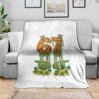 67 Basketball St Patricks Day Throw Blanket Funny Six Seven Gen Alpha Meme Drip