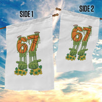 67 Basketball St Patricks Day Garden Flag Funny Six Seven Gen Alpha Meme Drip