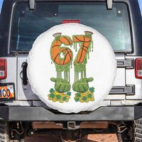 67 Basketball St Patricks Day Spare Tire Cover Funny Six Seven Gen Alpha Meme Drip