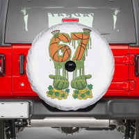 67 Basketball St Patricks Day Spare Tire Cover Funny Six Seven Gen Alpha Meme Drip