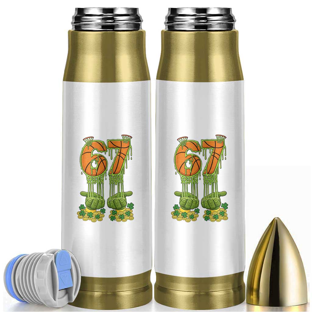 67 Basketball St Patricks Day Bullet Tumbler Funny Six Seven Gen Alpha Meme Drip