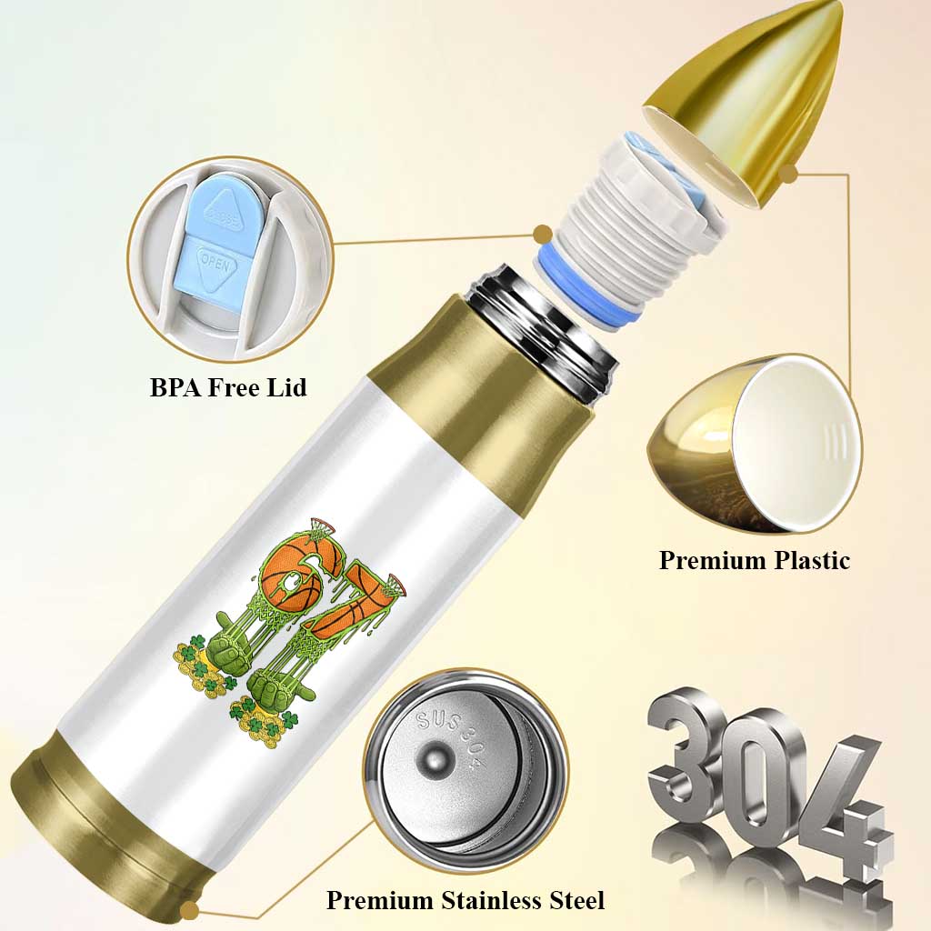 67 Basketball St Patricks Day Bullet Tumbler Funny Six Seven Gen Alpha Meme Drip