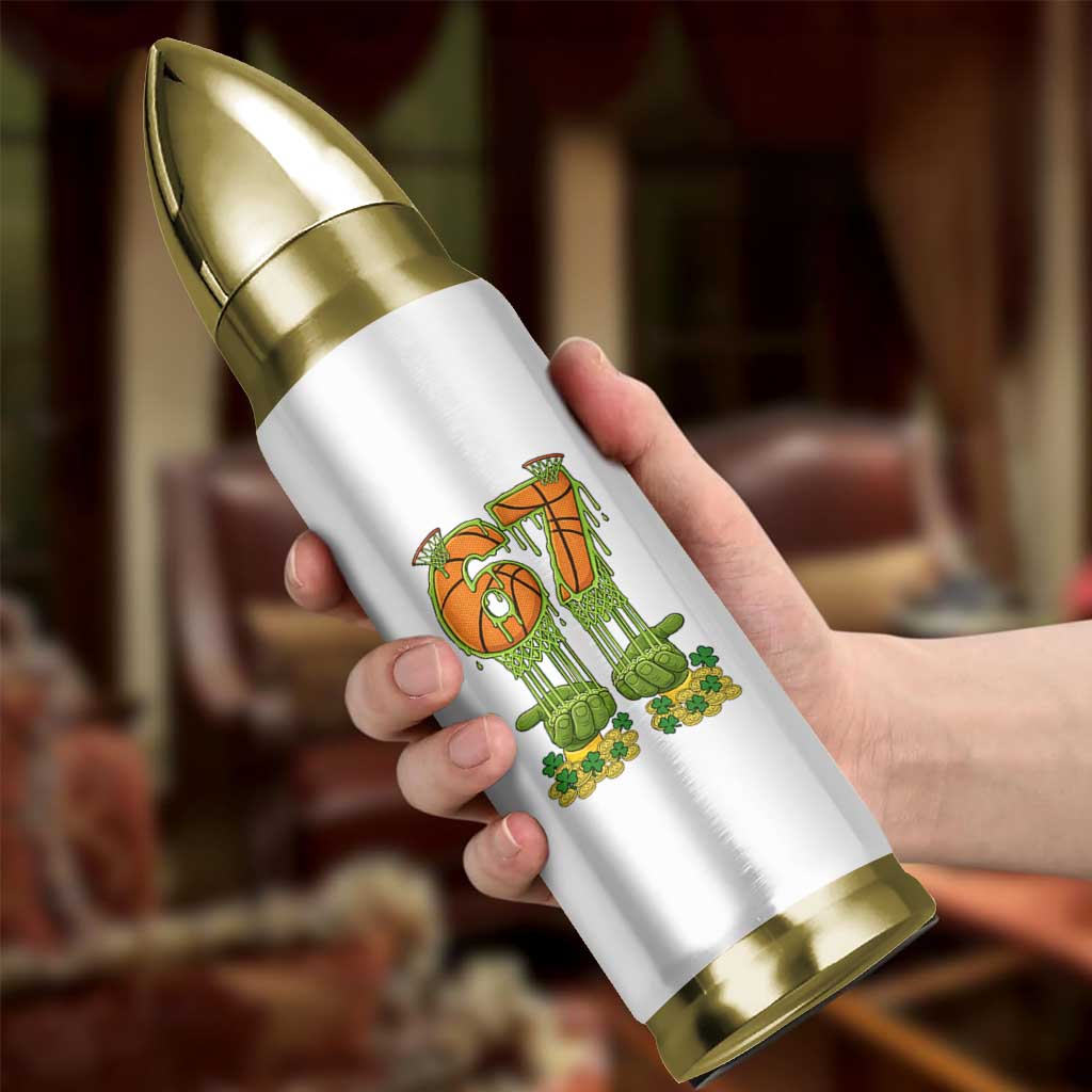 67 Basketball St Patricks Day Bullet Tumbler Funny Six Seven Gen Alpha Meme Drip