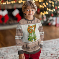 67 Basketball St Patricks Day Ugly Christmas Sweater Funny Six Seven Gen Alpha Meme Drip