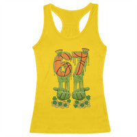 67 Basketball St Patricks Day Racerback Tank Top Funny Six Seven Gen Alpha Meme Drip
