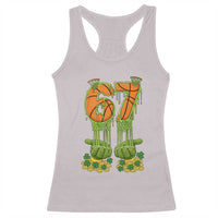 67 Basketball St Patricks Day Racerback Tank Top Funny Six Seven Gen Alpha Meme Drip