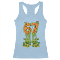 67 Basketball St Patricks Day Racerback Tank Top Funny Six Seven Gen Alpha Meme Drip