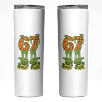 67 Basketball St Patricks Day Skinny Tumbler Funny Six Seven Gen Alpha Meme Drip