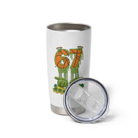 67 Basketball St Patricks Day Tumbler Cup Funny Six Seven Gen Alpha Meme Drip