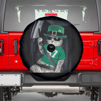 67 Cat St Patricks Day Spare Tire Cover Funny Cat Driver Leprechaun Meme