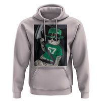 67 Cat St Patricks Day Hoodie Funny Cat Driver Leprechaun Meme