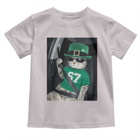67 Cat St Patricks Day Toddler T Shirt Funny Cat Driver Leprechaun Meme