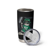 67 Cat St Patricks Day Tumbler Cup Funny Cat Driver Leprechaun Meme