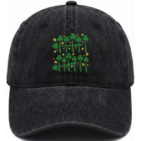 67 St Patricks Day Washed Cotton Baseball Cap Funny Six Seven Gen Alpha Meme