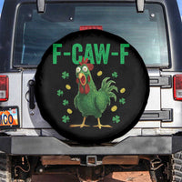 Funny St Patrick Day Spare Tire Cover F-Caw-F Lucky Chicken Meme