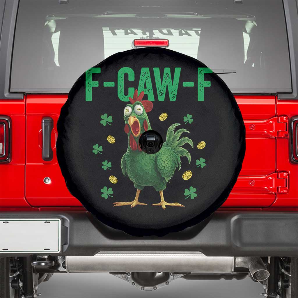 Funny St Patrick Day Spare Tire Cover F-Caw-F Lucky Chicken Meme