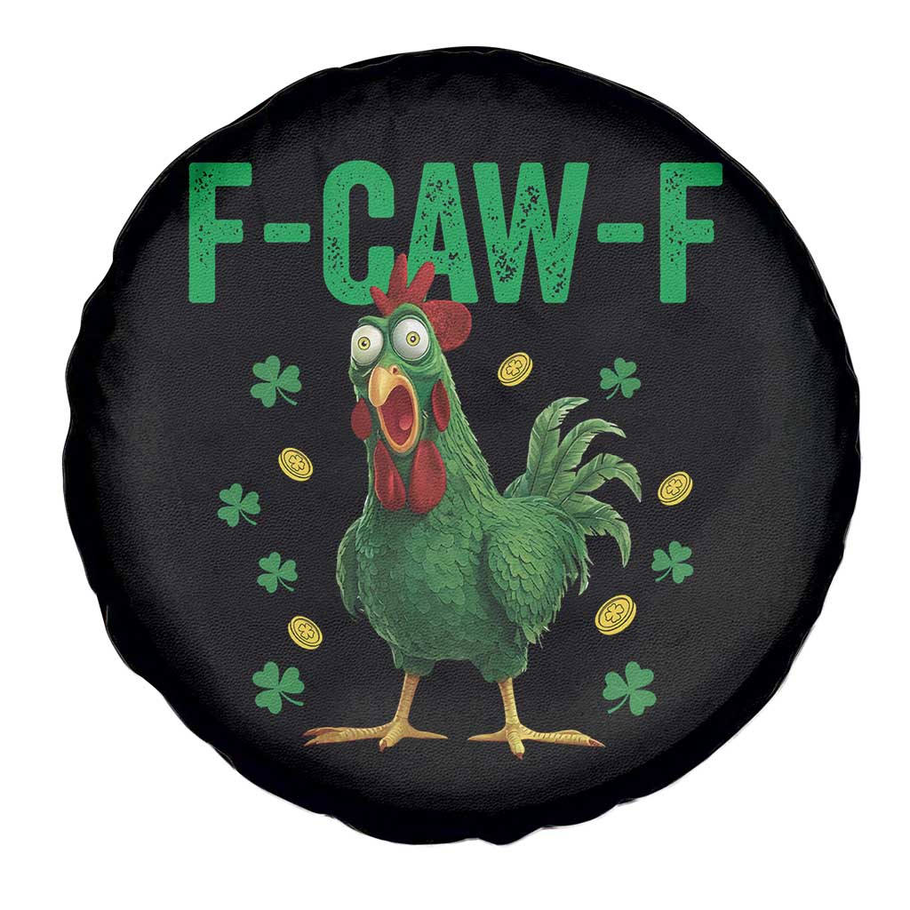 Funny St Patrick Day Spare Tire Cover F-Caw-F Lucky Chicken Meme